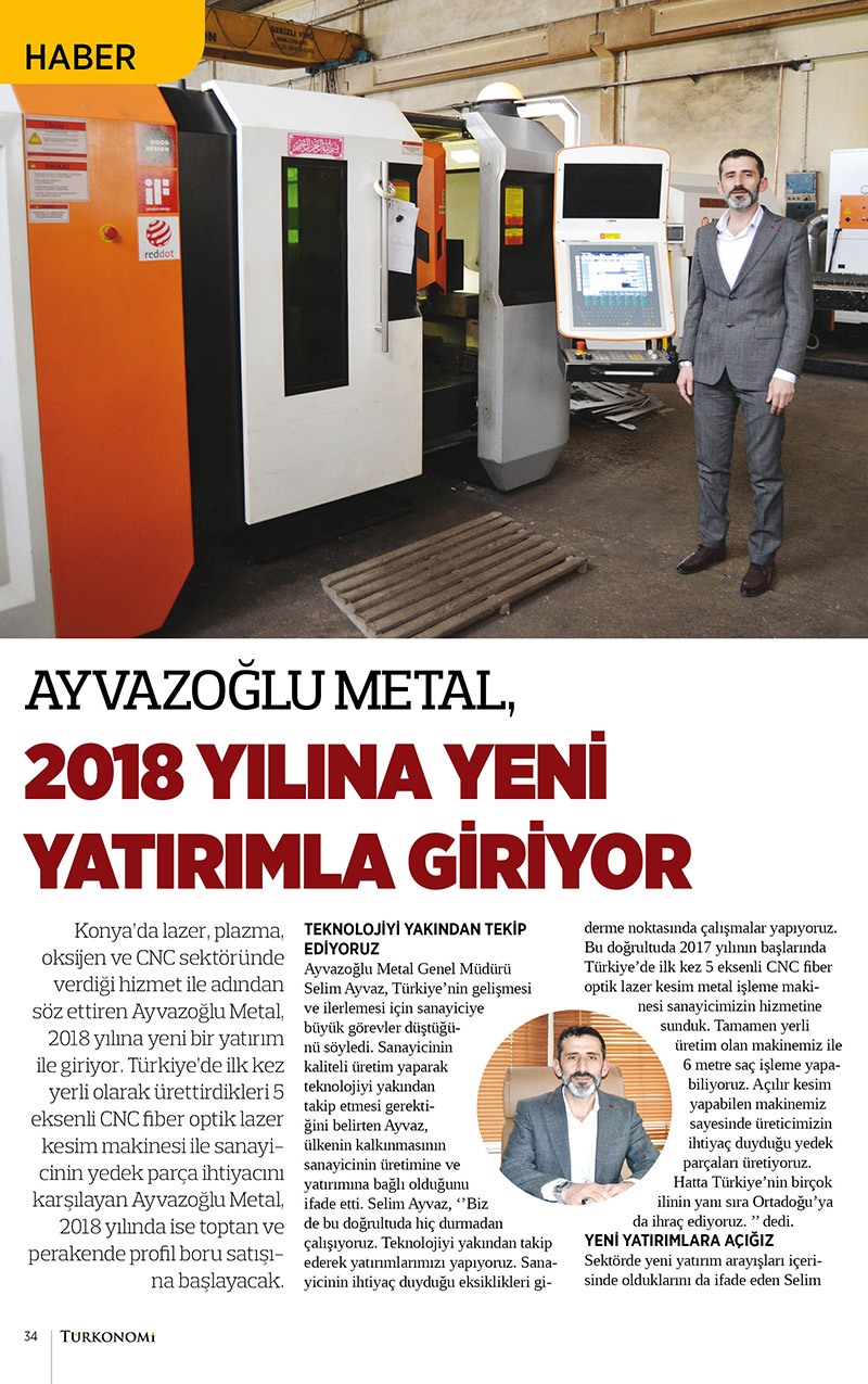 2018 Yılına Yeni Yatırımla Giriyor